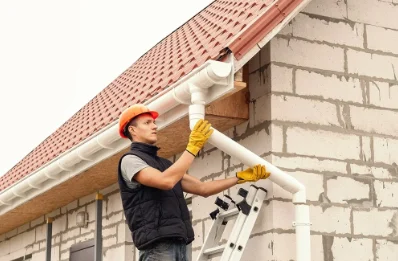 Pose et remplacement de gouttières à Civaux